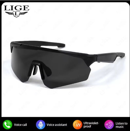 Lige Pro 2 AI sportglasögon - Svarta bågar, svarta linser