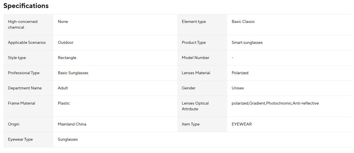 OnePlus AI sportglasögon - Svarta bågar, blå linser