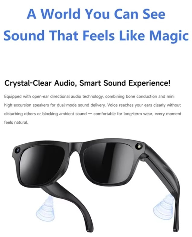 Lenovo 8K, K Brille, schwarzer Rahmen mit schwarzem Glas