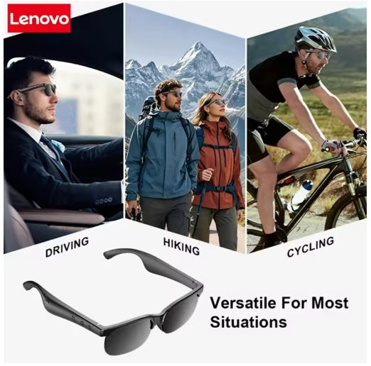 Lenovo 6K AI-bril - Zwart montuur, zwarte lenzen