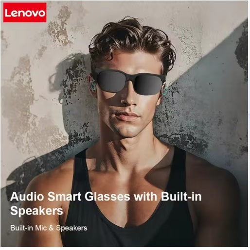 Lenovo 6K AI-bril - Zwart montuur, zwarte lenzen