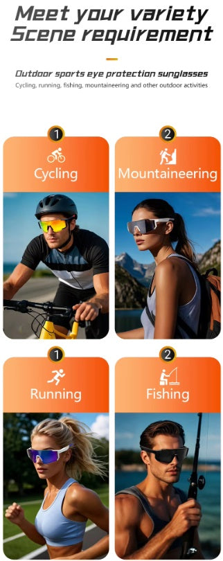 Lige Pro 1 AI sportglasögon - Vita bågar, blå linser