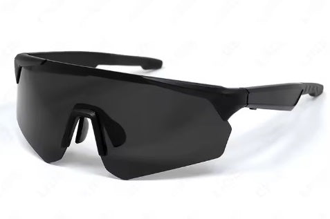 Lige Pro 2 KI Sportbrille – Schwarzes Gestell, schwarze Gläser