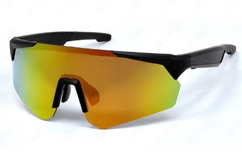 Lige Pro 2 KI Sportbrille – Schwarzes Gestell, orange Gläser