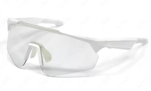 Lige Pro 2 AI sports glasses - White frames, light gray lenses