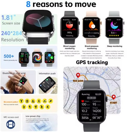 Xiaomi Series 10 Smartwatch - Gold Gehäuse, Gold Armband Stahl glatt