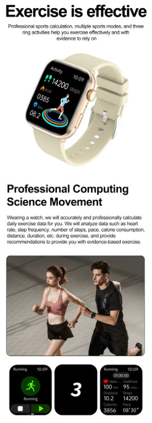 Xiaomi Series 10 Smartwatch - Gold Gehäuse, Gold Armband Stahl glatt