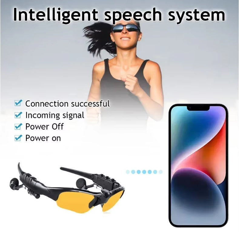 OnePlus AI sportglasögon - Svarta bågar, transparenta linser