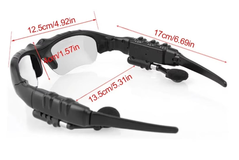 OnePlus AI sportglasögon - Svarta bågar, transparenta linser