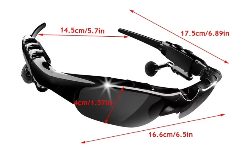 OnePlus AI sportglasögon - Svarta bågar, transparenta linser